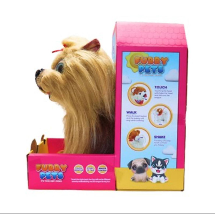 سگ اسباببازی پشمالو قهوهای از سری Puppy Pets